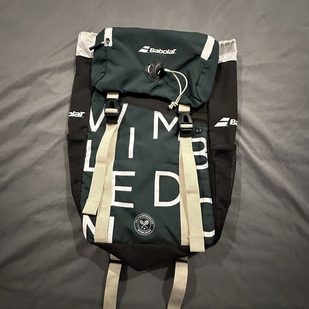 Babolat Club AXS Wimbledon Tennis Backpack 191526 Adjustable Green